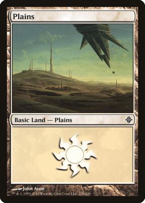 Plains (229) card from Rise of the Eldrazi