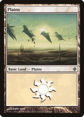 Plains (231) card from Rise of the Eldrazi