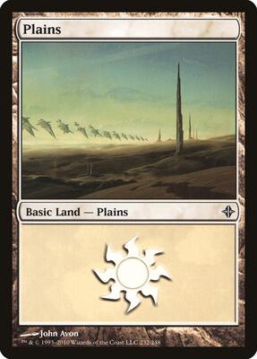 Plains (232) card from Rise of the Eldrazi