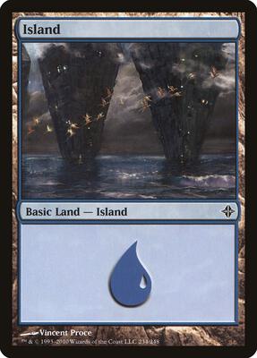 Island (234) card from Rise of the Eldrazi