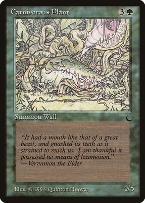 Carnivorous Plant card from The Dark