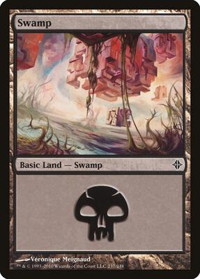 Swamp (237) card from Rise of the Eldrazi