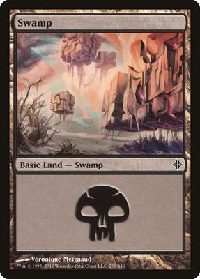 Swamp (238) card from Rise of the Eldrazi