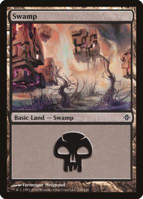 Swamp (239) card from Rise of the Eldrazi