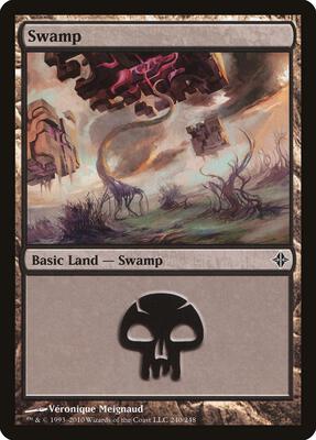 Swamp (240) card from Rise of the Eldrazi