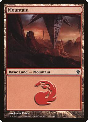 Mountain (241) card from Rise of the Eldrazi