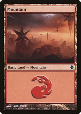 Mountain (242) card from Rise of the Eldrazi