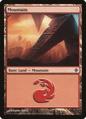 Mountain (243) card from Rise of the Eldrazi