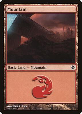 Mountain (244) card from Rise of the Eldrazi