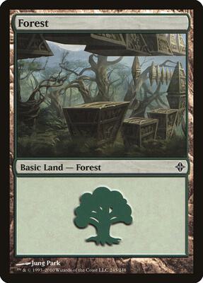 Forest (245) card from Rise of the Eldrazi