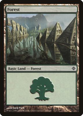 Forest (246) card from Rise of the Eldrazi