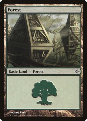 Forest (247) card from Rise of the Eldrazi
