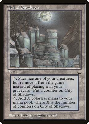 City of Shadows card from The Dark