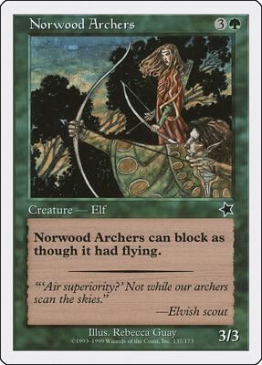 Norwood Archers card from Starter 1999