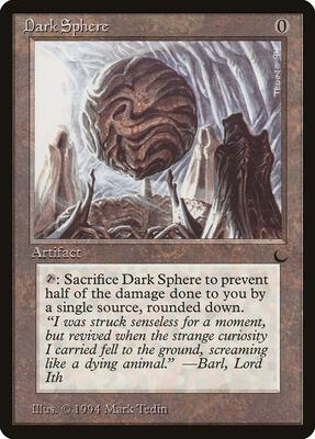 Dark Sphere card from The Dark