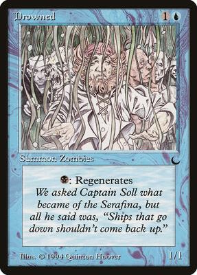 Drowned card from The Dark