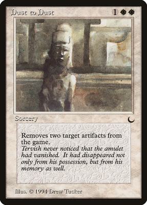 Dust to Dust card from The Dark