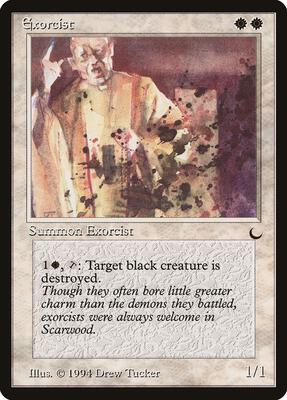 Exorcist card from The Dark