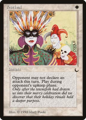 Festival card from The Dark