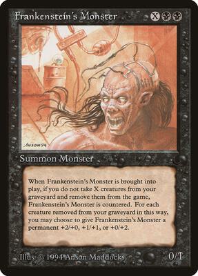 Frankenstein's Monster card from The Dark