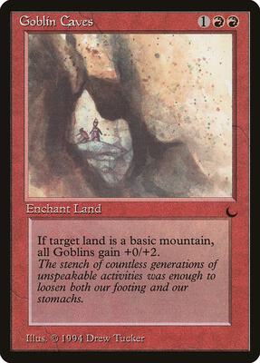 Goblin Caves card from The Dark
