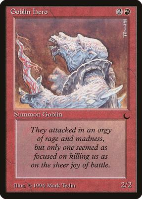 Goblin Hero card from The Dark