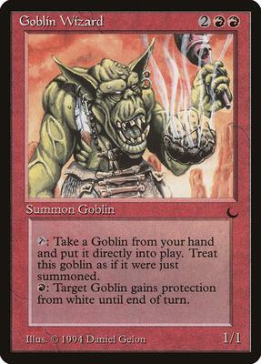 Goblin Wizard card from The Dark