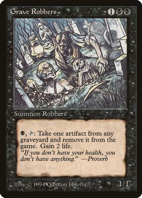 Grave Robbers card from The Dark