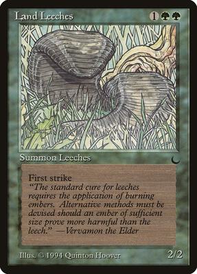 Land Leeches card from The Dark
