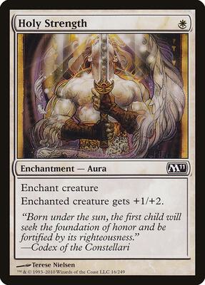 Holy Strength card from Magic 2011 (M11)