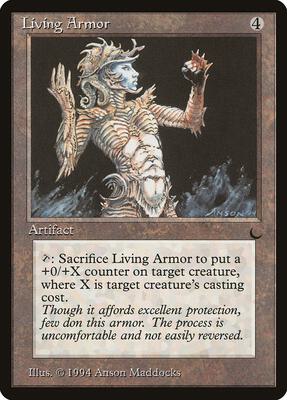 Living Armor card from The Dark