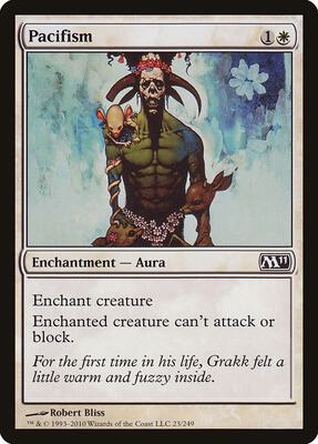 Pacifism card from Magic 2011 (M11)