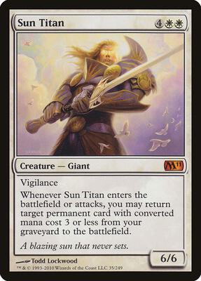 Sun Titan card from Magic 2011 (M11)