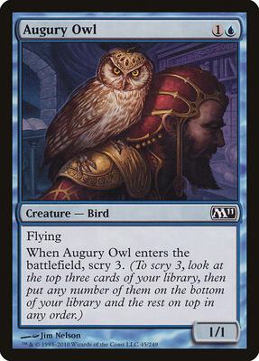 Augury Owl card from Magic 2011 (M11)