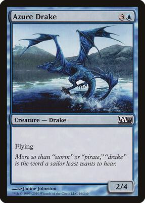 Azure Drake card from Magic 2011 (M11)