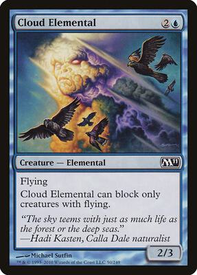 Cloud Elemental card from Magic 2011 (M11)