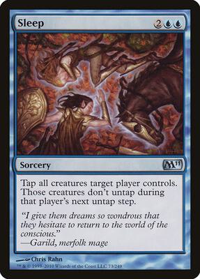 Sleep card from Magic 2011 (M11)