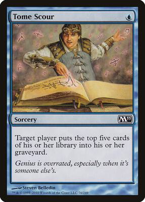 Tome Scour card from Magic 2011 (M11)