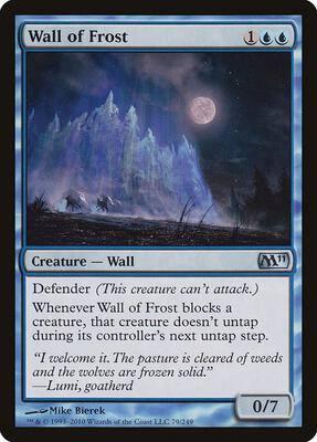 Wall of Frost card from Magic 2011 (M11)
