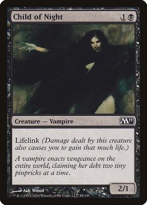 Child of Night card from Magic 2011 (M11)