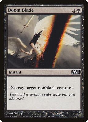 Doom Blade card from Magic 2011 (M11)