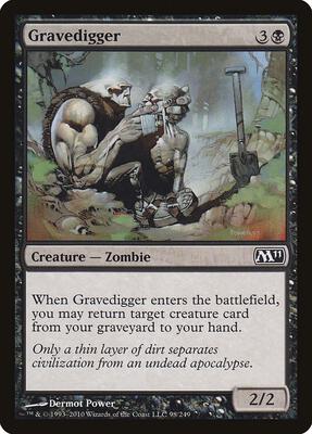 Gravedigger card from Magic 2011 (M11)