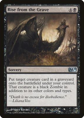 Rise from the Grave card from Magic 2011 (M11)