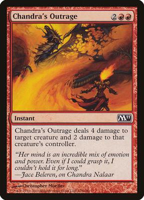 Chandra's Outrage card from Magic 2011 (M11)
