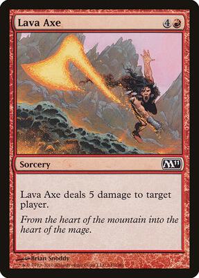 Lava Axe card from Magic 2011 (M11)
