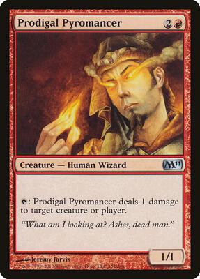 Prodigal Pyromancer card from Magic 2011 (M11)