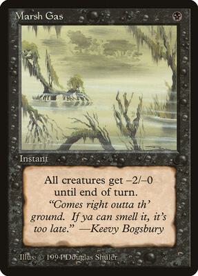 Marsh Gas card from The Dark
