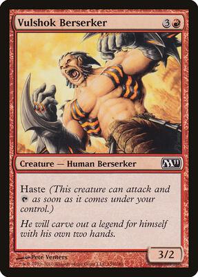 Vulshok Berserker card from Magic 2011 (M11)