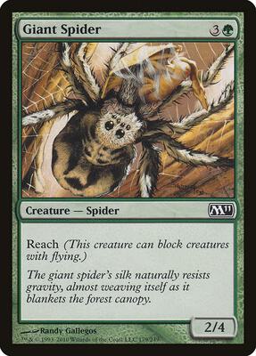 Giant Spider card from Magic 2011 (M11)