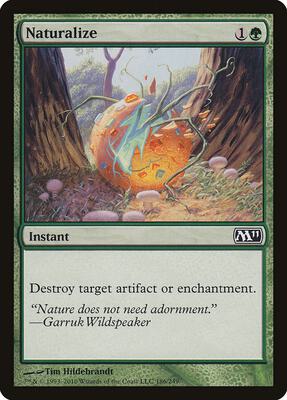 Naturalize card from Magic 2011 (M11)